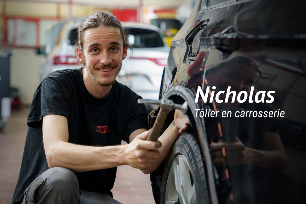Nicholas, tôlier en carrosserie
